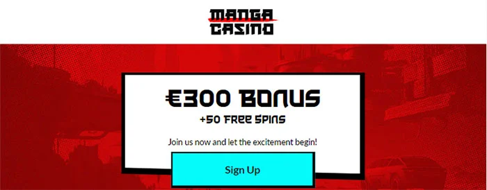 manga casino free spins erbjudande